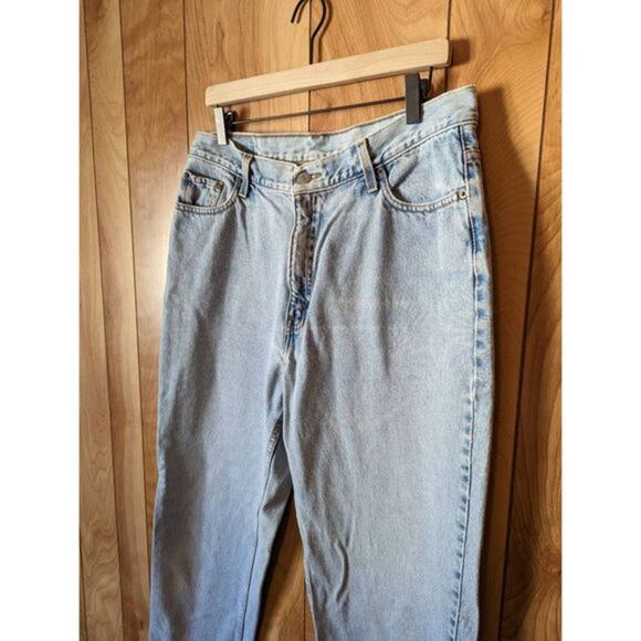Levi's Jeans Vintage 512 Slim Fit Tapered Leg Rigid Denim Light Wash Misses 12L - Picture 2 of 11